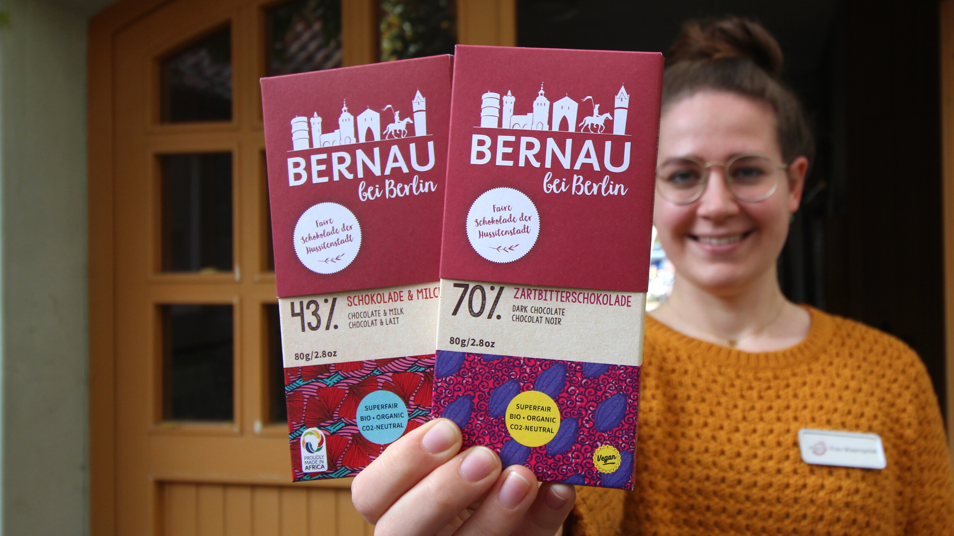 Tourist-Information Bernau präsentiert neue Stadtschokolade, Foto: Pia Schöler